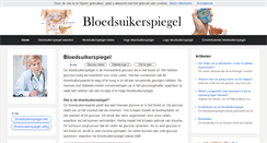 Desktop Screenshot of bloedsuikerspiegel.net
